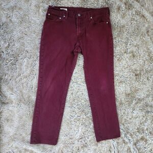 Levi's Premium Big E 511 Slim Fit Men's Jeans Deadstock Brick Red W 32‎ L 32